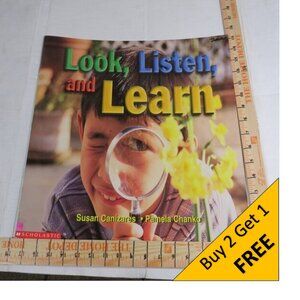 LOOK, LISTEN, AND LEARN Scholastic BIG BOOK (almost 2 feet tall) Classroom